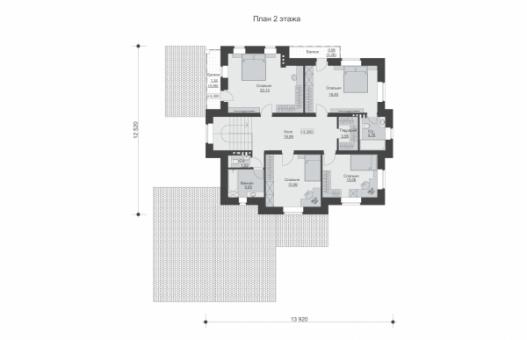 Двухэтажный дом с подвалом, гаражом и четырьмя спальнями