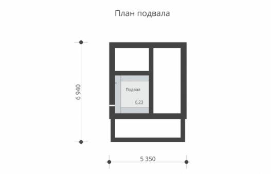 Одноэтажный дом с подвалом, мансардой, крыльцом и балконом